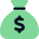 sack-dollar-duotone icon